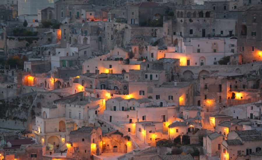 The atmospheric cave-town of Matera