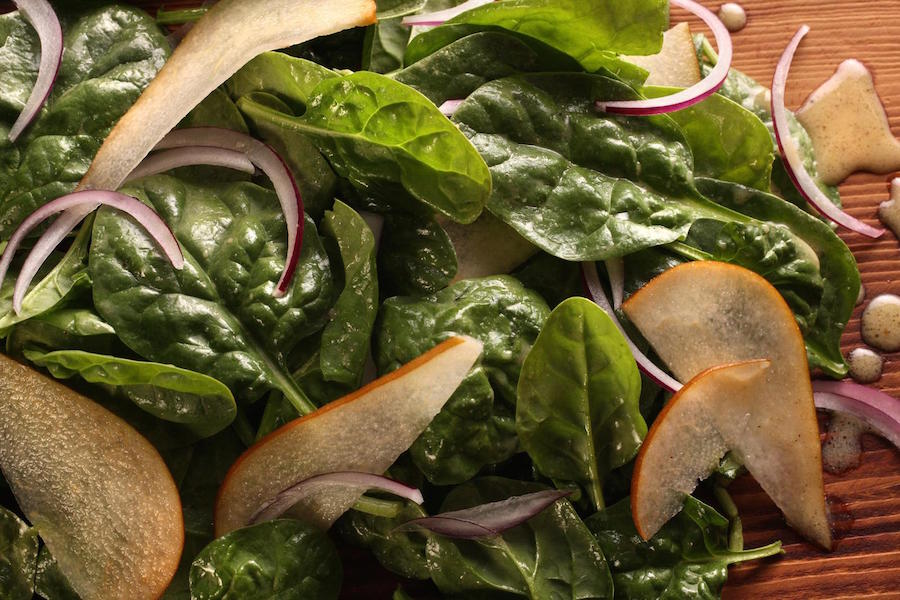 Spinach and Pear Salad 