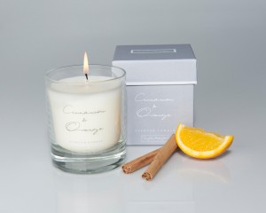 Cinnamon & Orange scented candle, £22, Sophie Allport. 