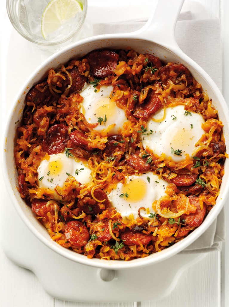 One Pan Rosti With Chorizo And Eggs