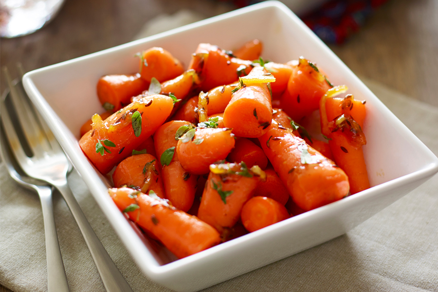 Streamline orange and thyme glazed carrots
