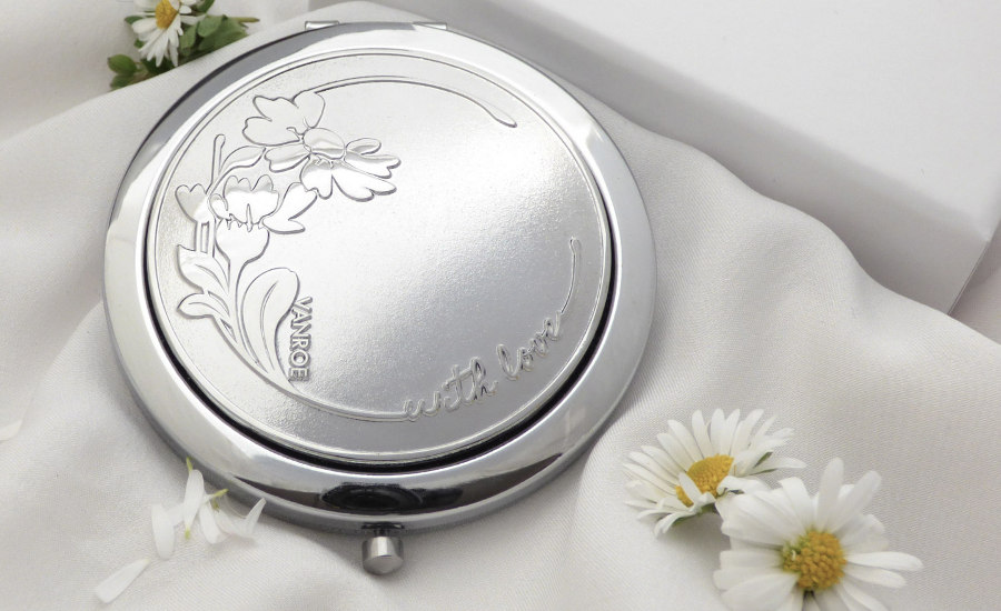 Vanroe daisy gift compact mirror