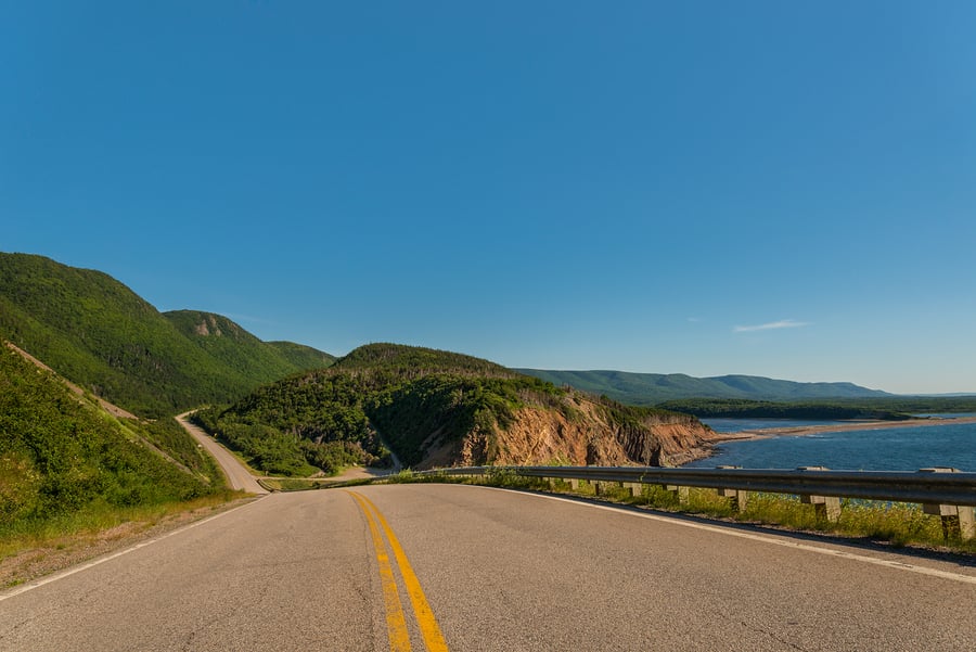 Cabot Trail Highway (Cape Breton Nova Scotia Canada)