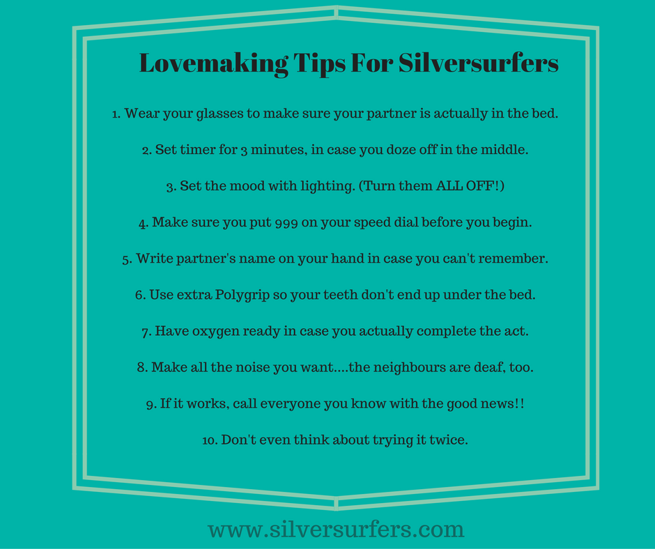 Lovemaking Tips For Seniors
