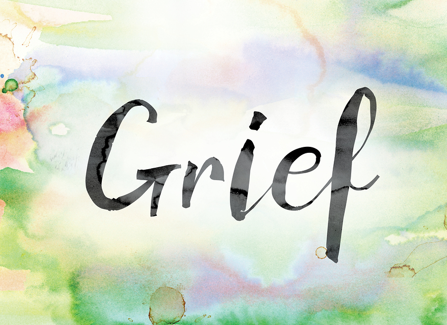 Grief Colorful Watercolor And Ink Word Art Silversurfers